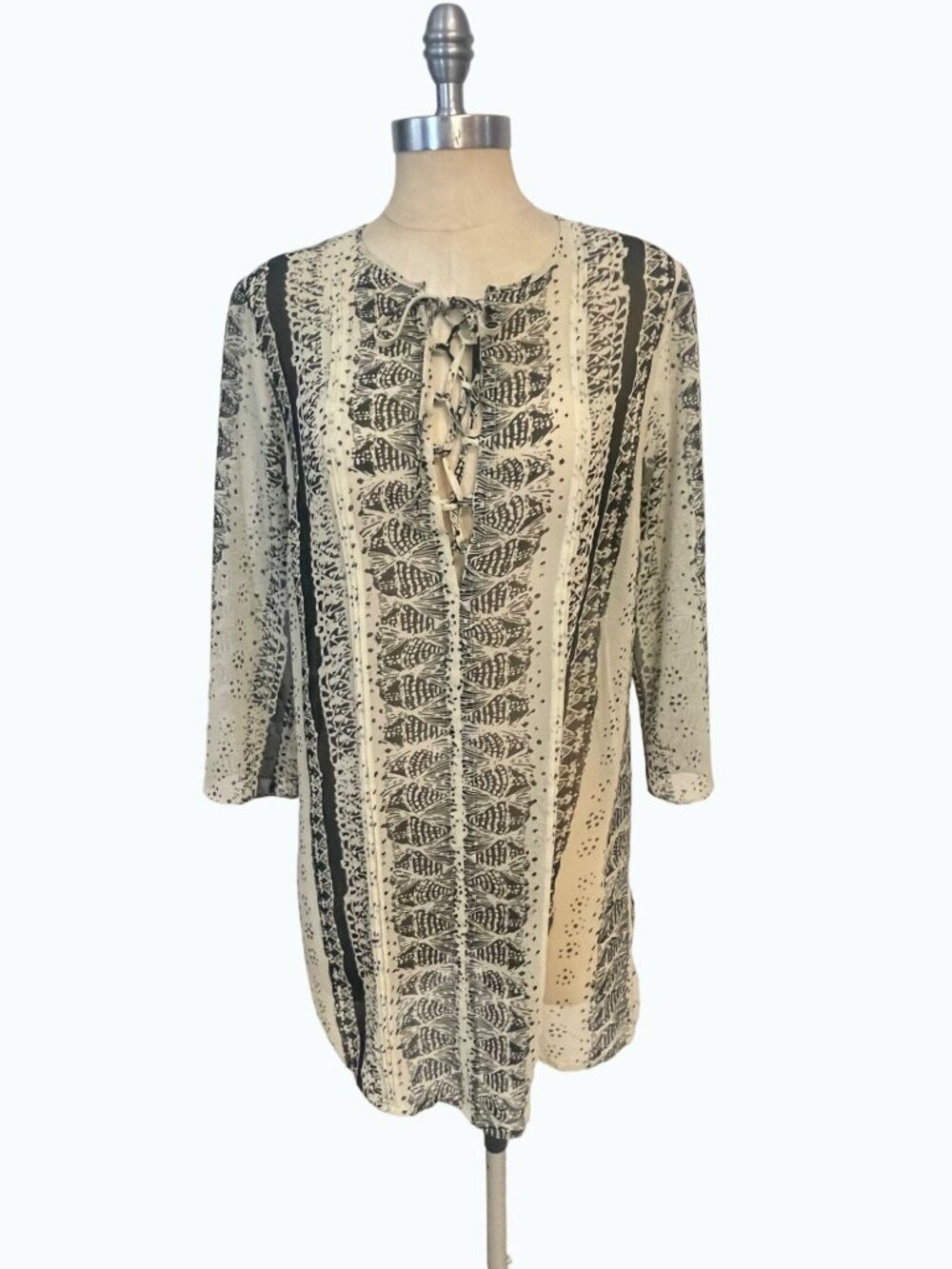 CAbi Beatnik Sheer Tunic Style # 867 size Medium